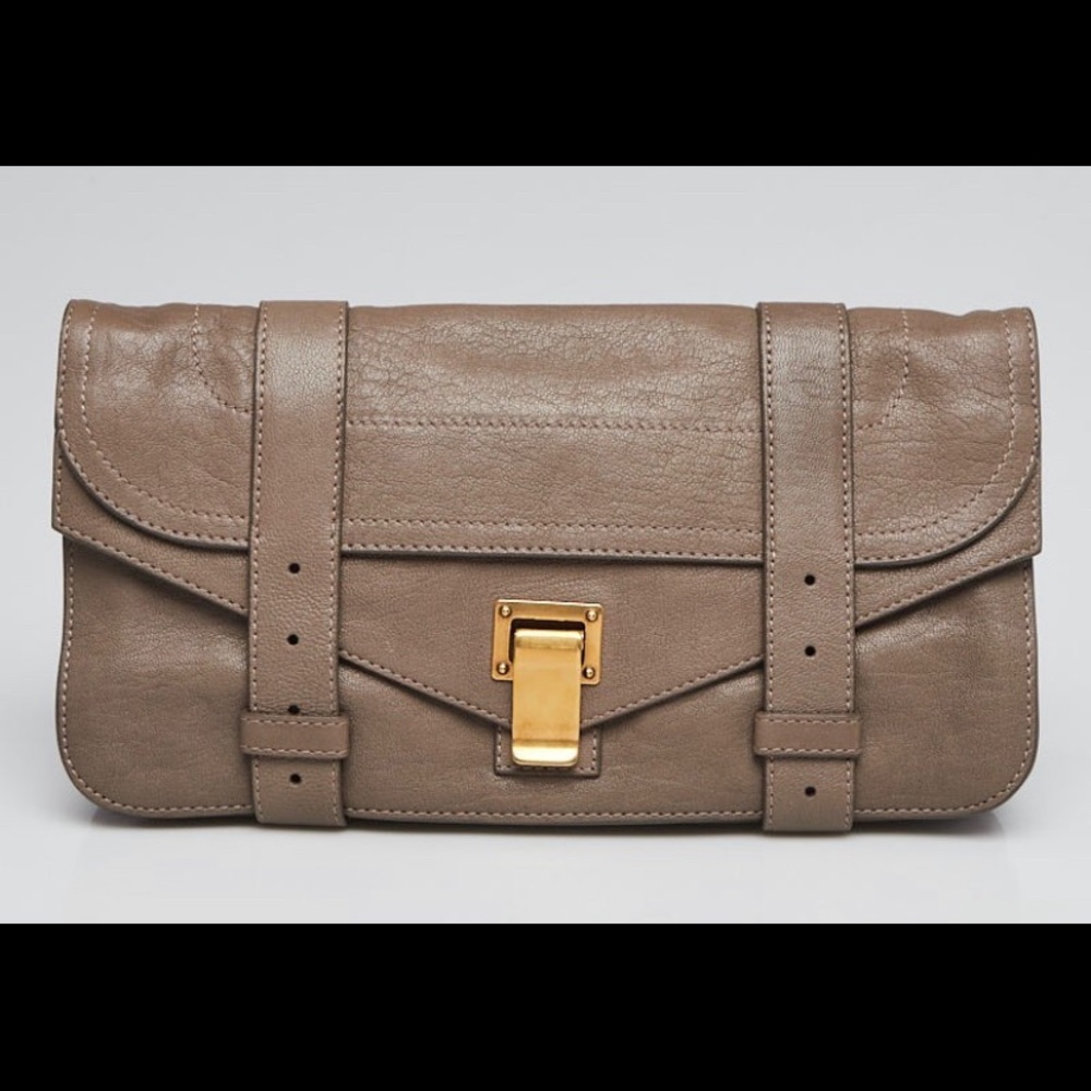 Proenza Schouler PS1 clutch in Smoke authentic!